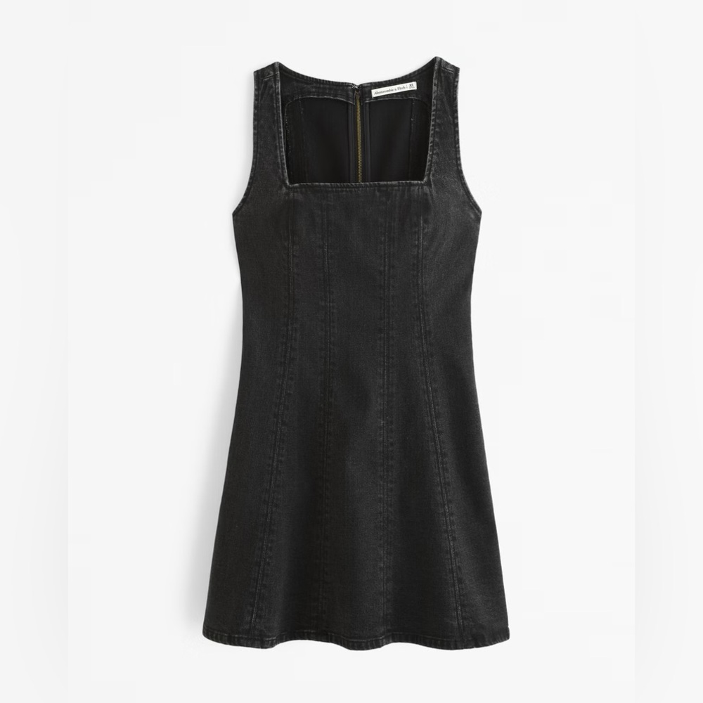 Black Denim Mini Dress